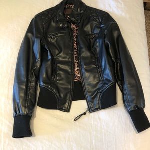 Faux-Leather Jacket